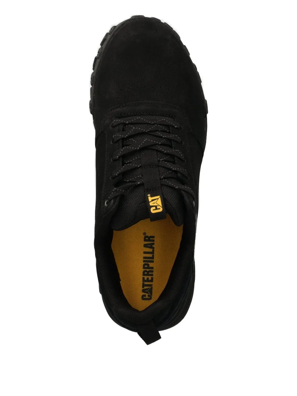 caterpillar padded-panel textured sneakers Black