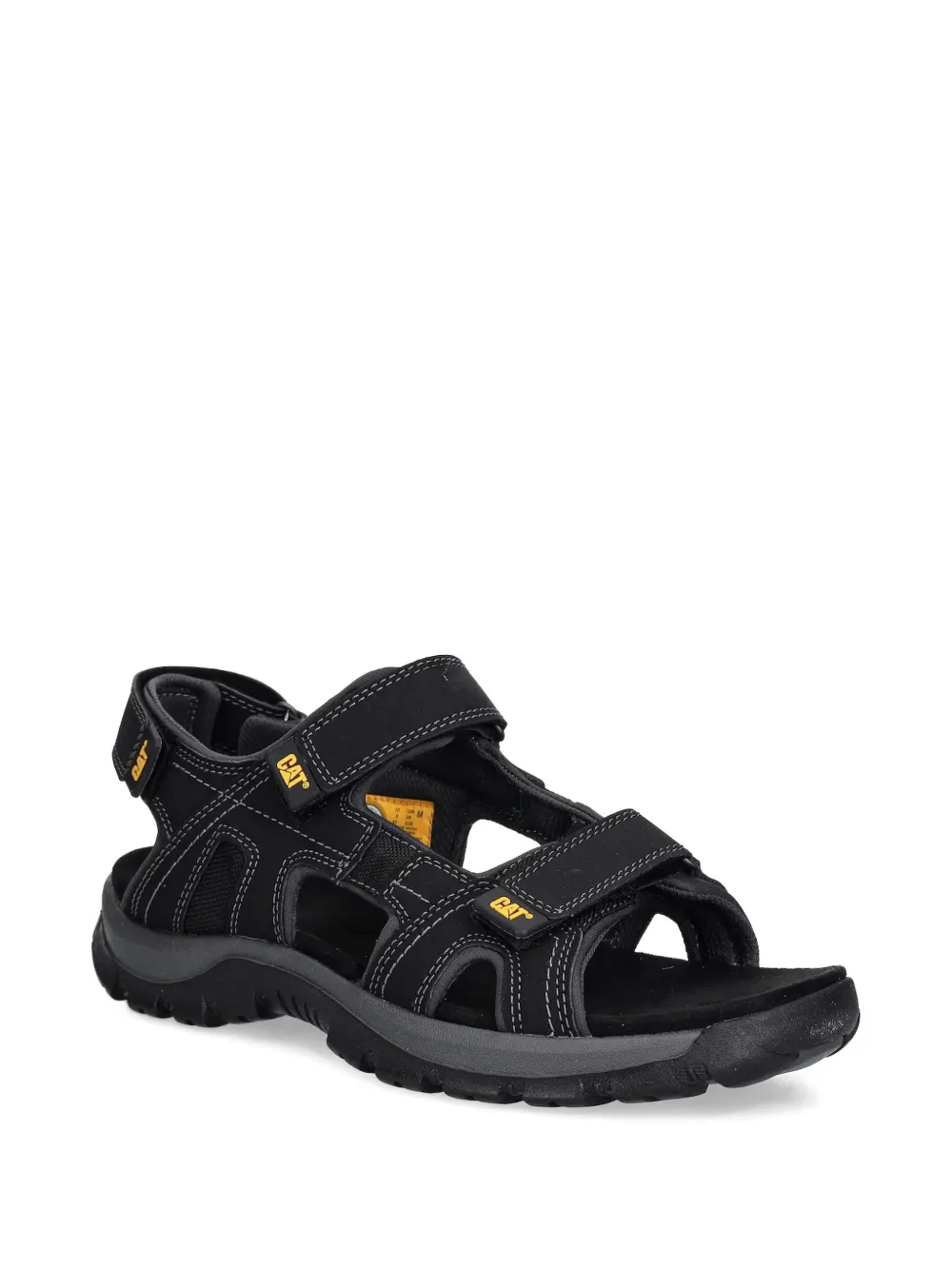 caterpillar Giles sandalen met drie bandjes Zwart