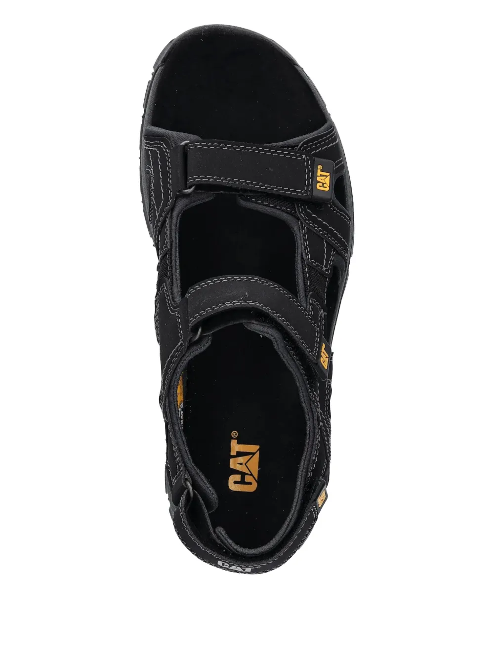 caterpillar Giles sandalen met drie bandjes Zwart