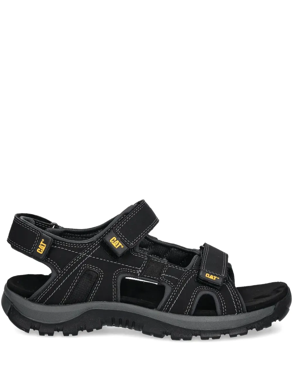 Caterpillar Giles sandalen met drie bandjes Zwart