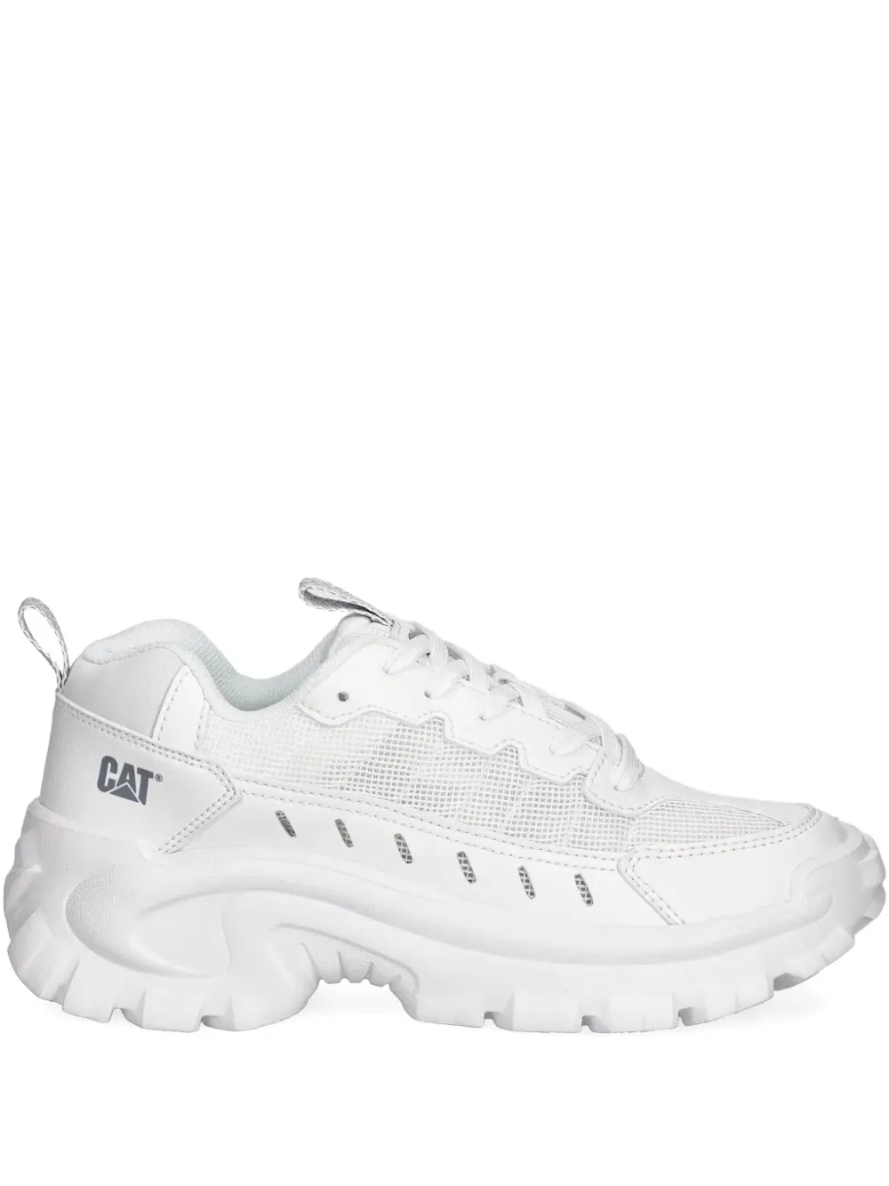 Caterpillar Intruder Lace-up Chunky Sneakers In White