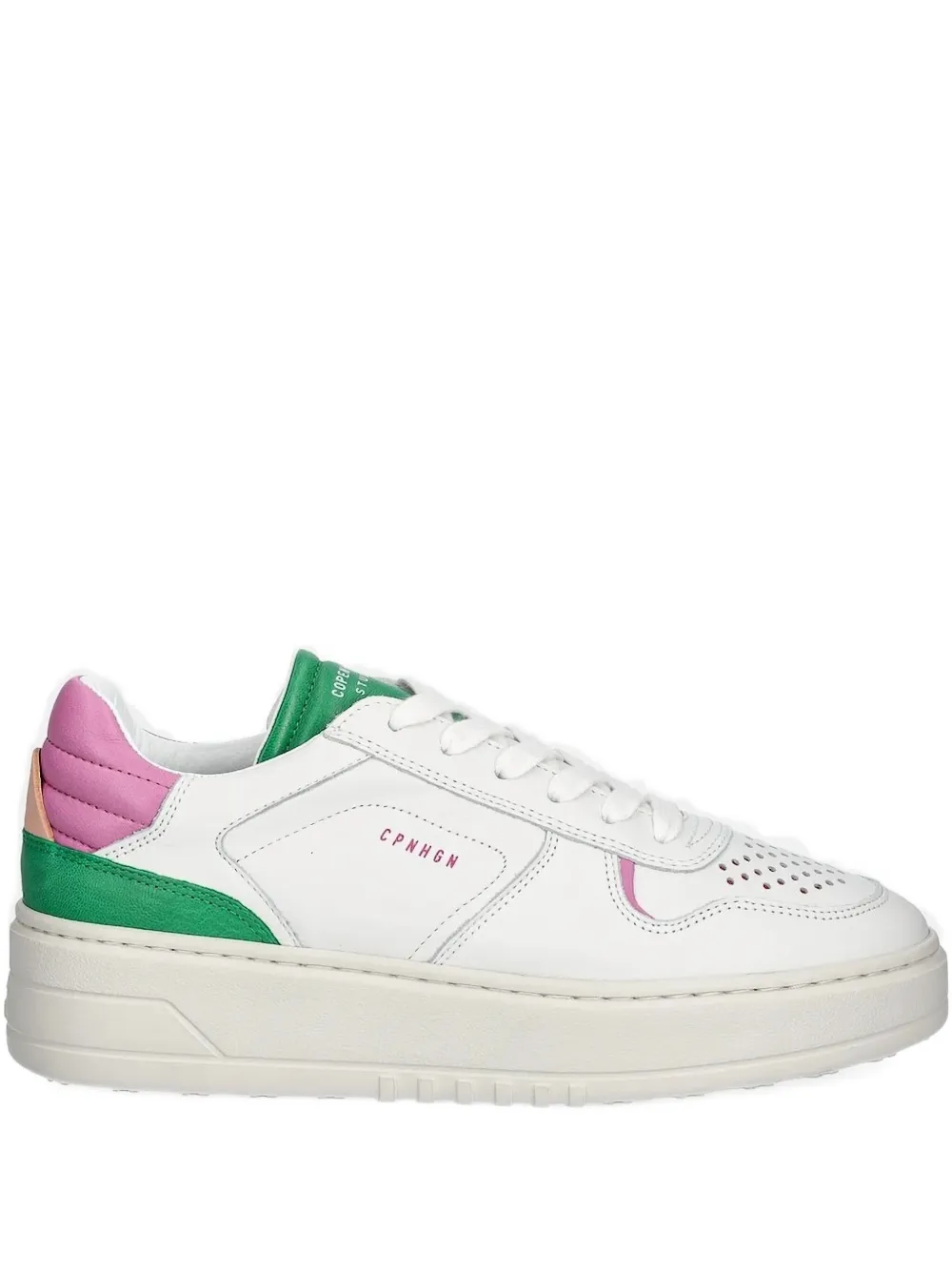 Copenhagen Panelled Sneakers In White