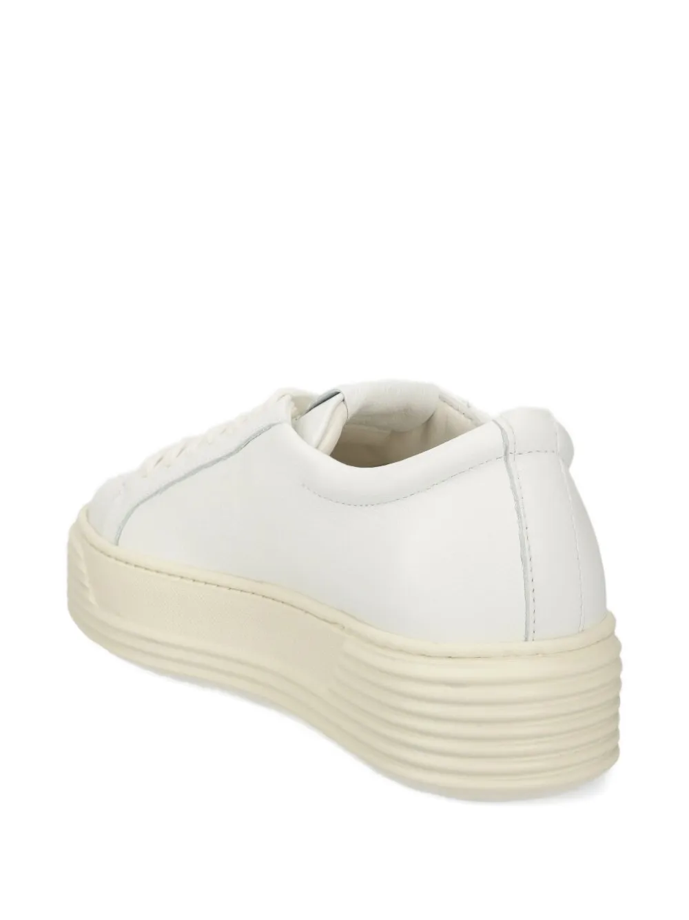 Copenhagen Platform Lace-up Trainers In White