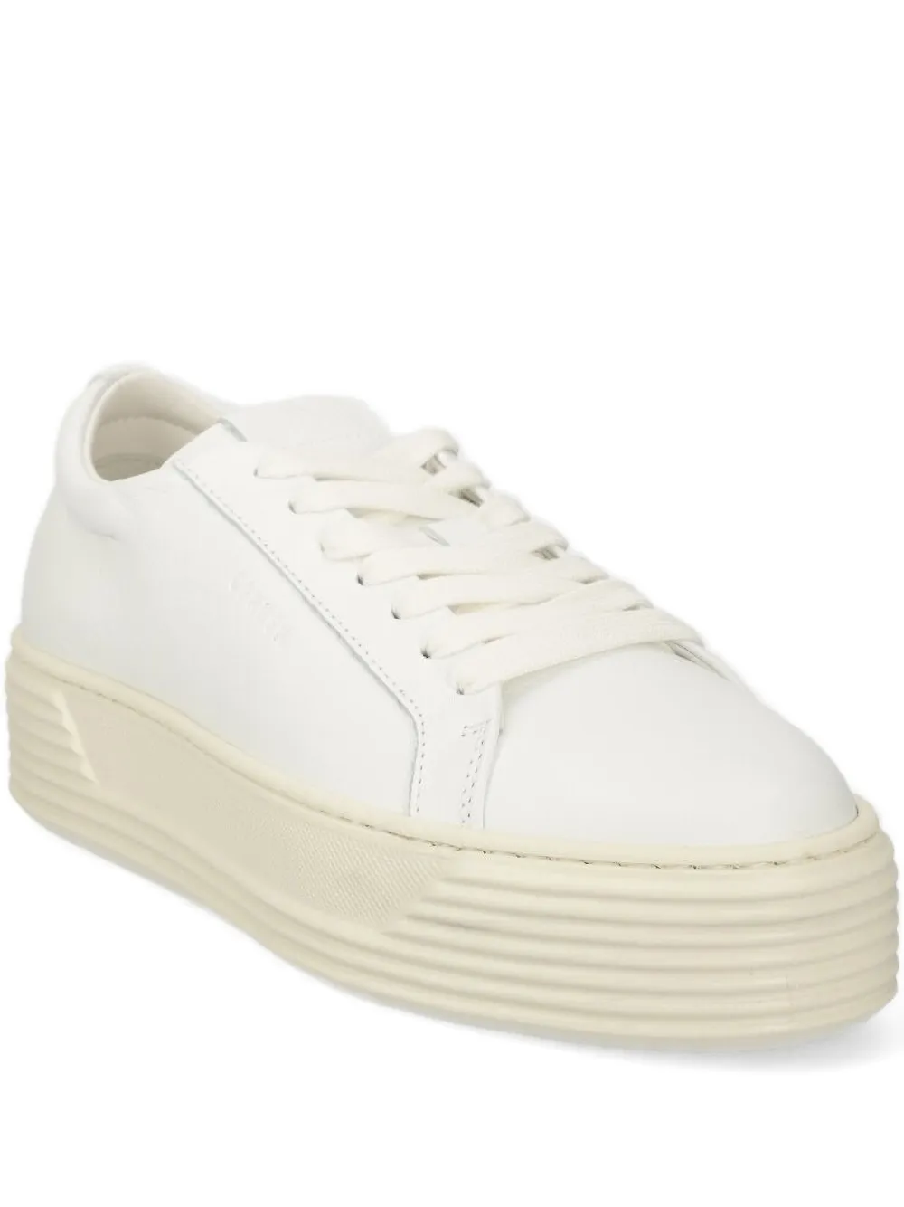 Copenhagen Platform Lace-up Trainers In White