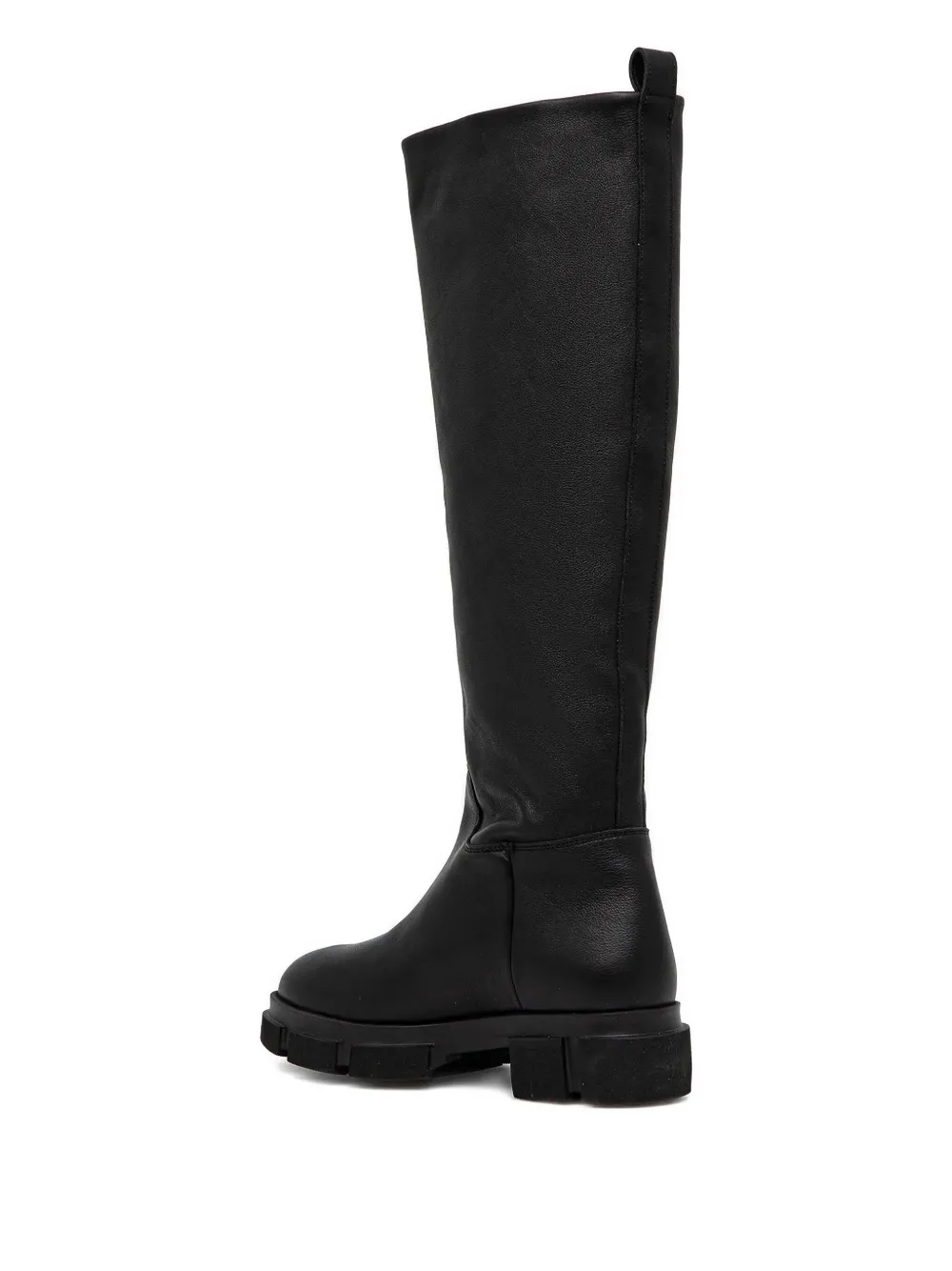 Copenhagen 45mm round-toe leather boots Black