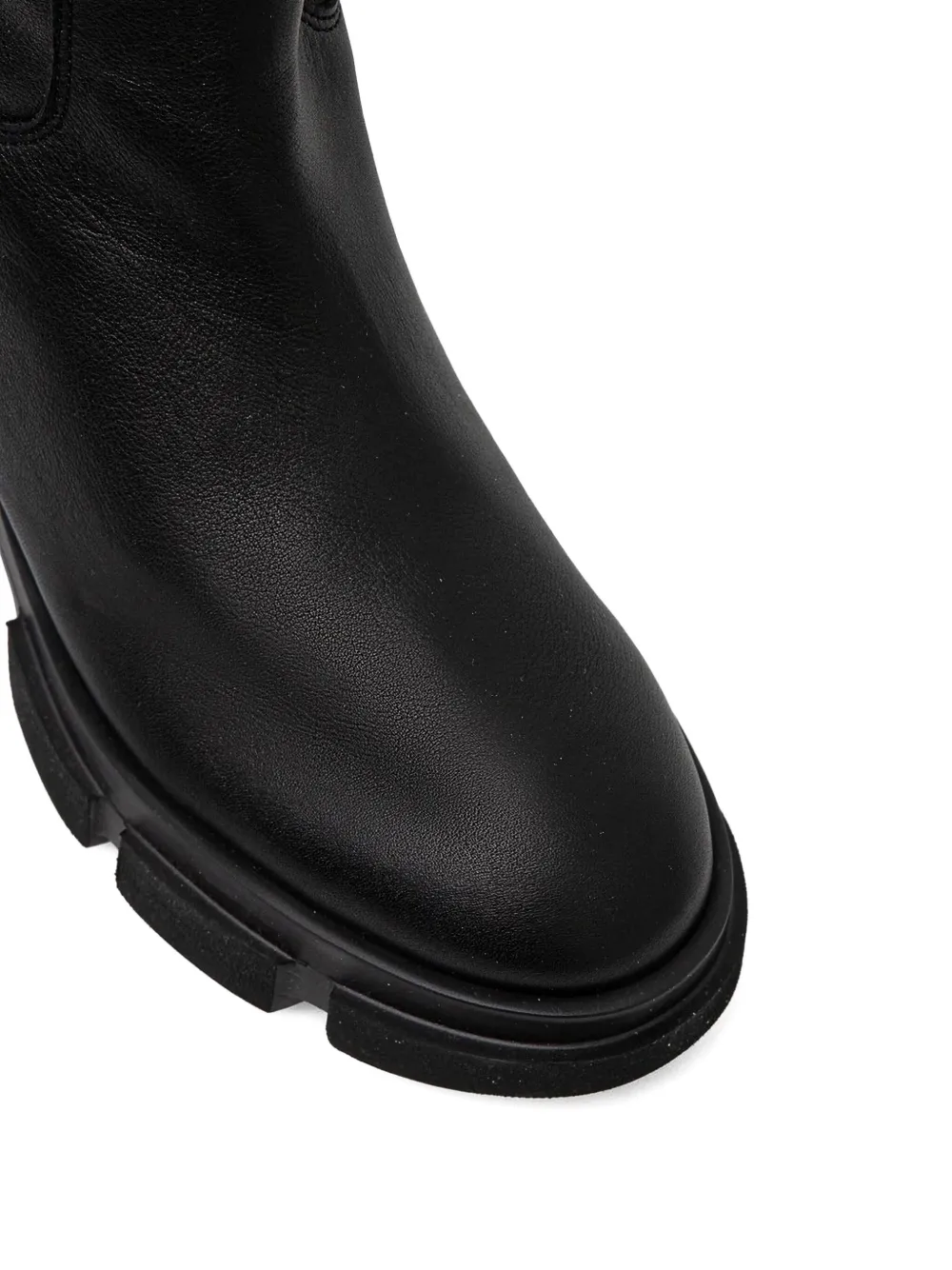 Copenhagen 45mm round-toe leather boots Black