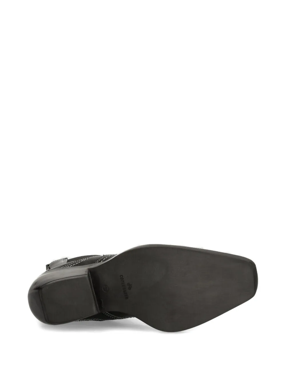 Copenhagen 60 mm laarzen met Western-detail Zwart