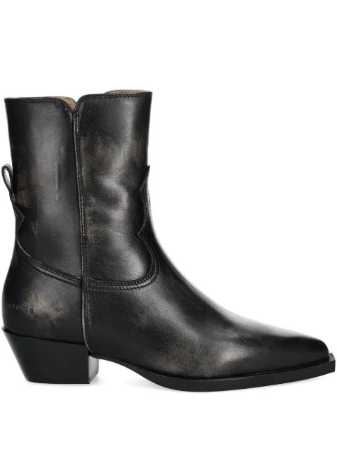 Copenhagen pointed-toe leather boots