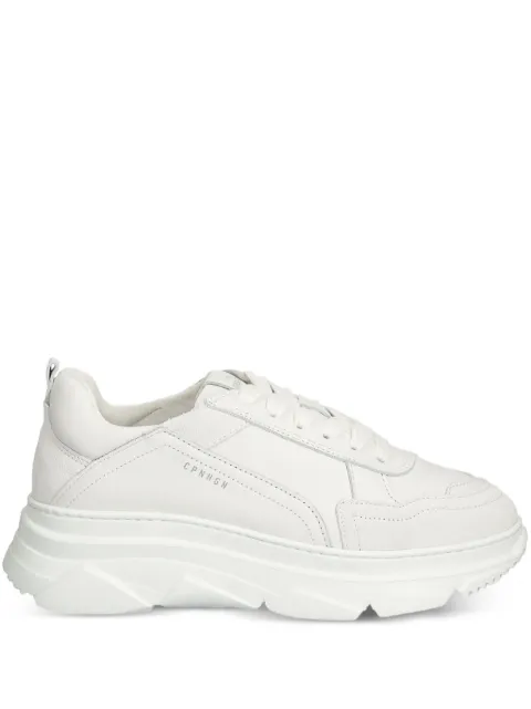 Copenhagen leather panelled platform sneakers