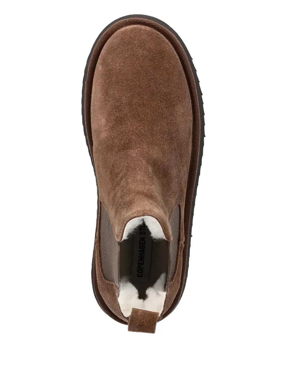 Copenhagen elastic-panel suede chelsea boots Brown
