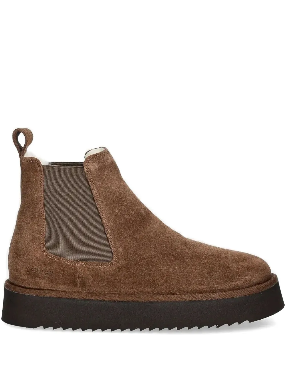 Copenhagen elastic-panel suede chelsea boots Brown