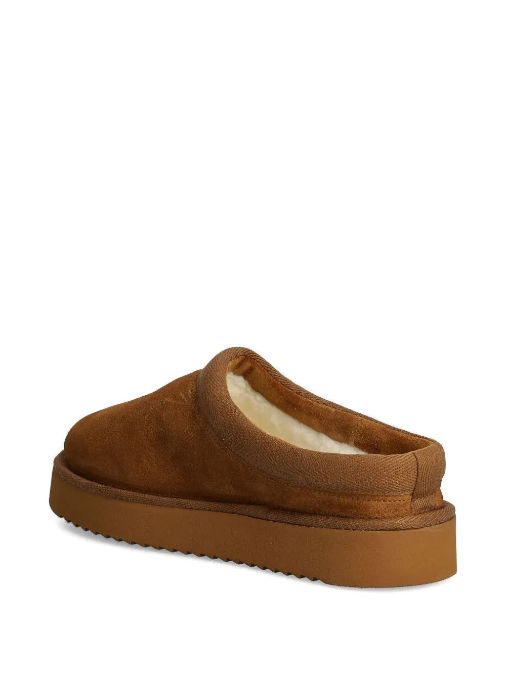 Copenhagen suede platform slippers Brown