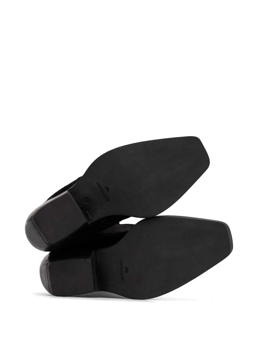 Copenhagen 70mm suede-stitch detail knee-high boots Black