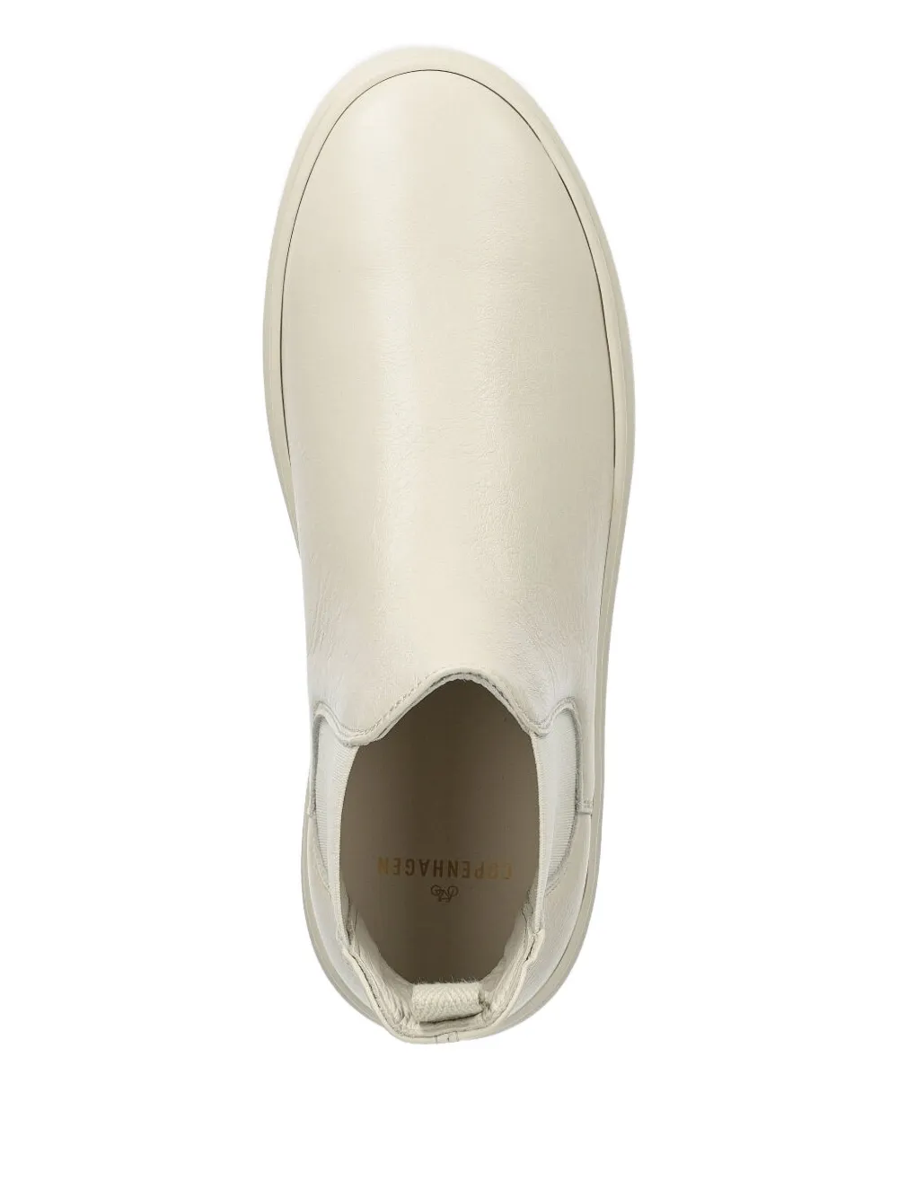 Copenhagen Elastic-panelled Leather Boots In White