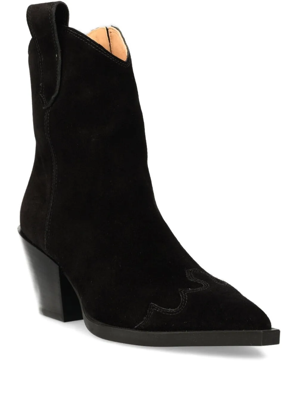 Copenhagen CPH238 suede pointed-toe zip boots Black