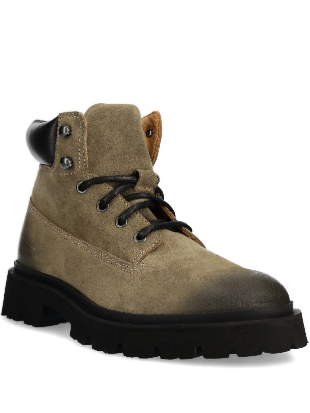 Copenhagen lace-up rubber-sole boots Green
