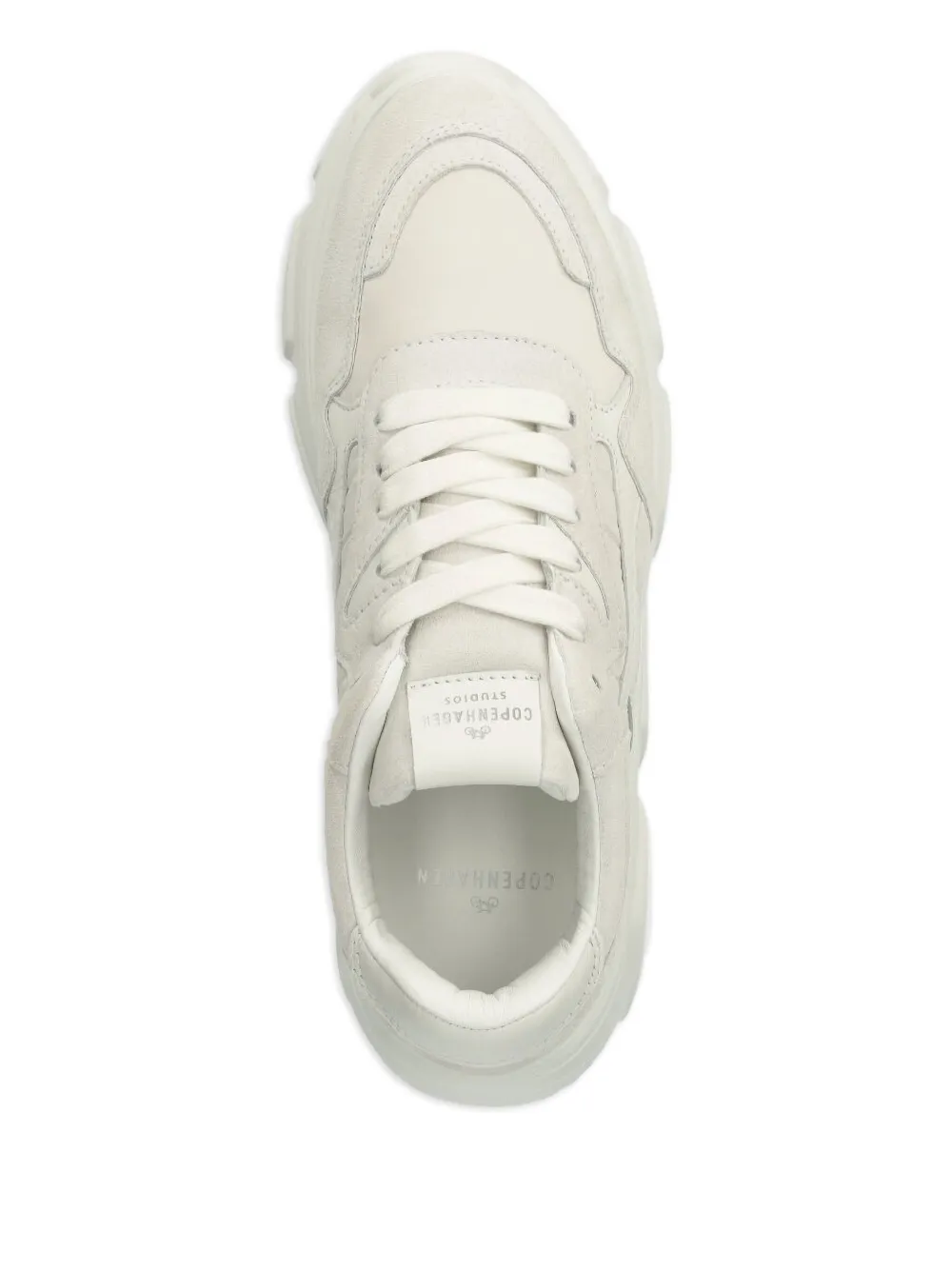 Copenhagen suede-leather panelled sneakers White