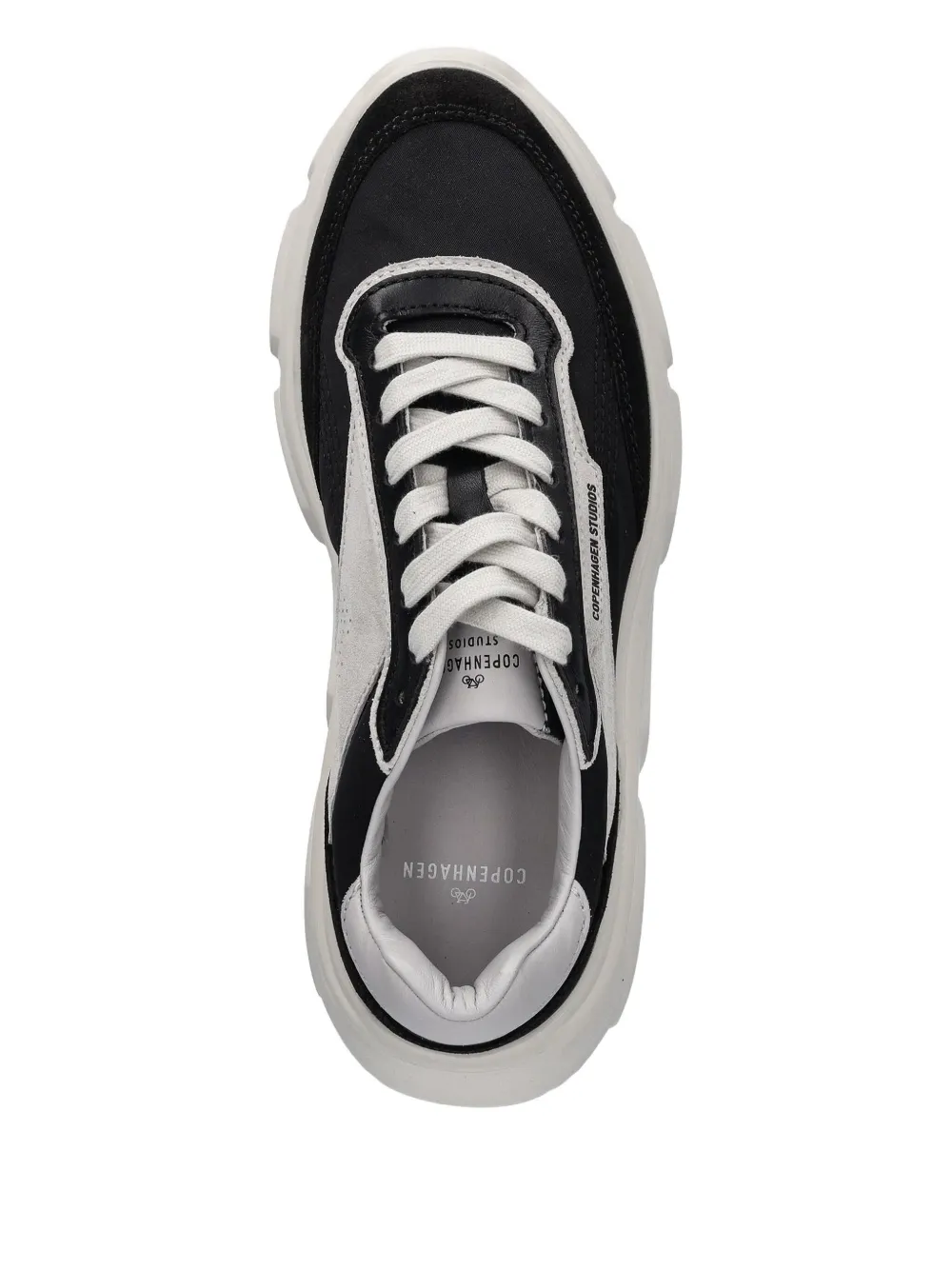 Copenhagen Cph56 Perforated Panelled Sneakers In Black