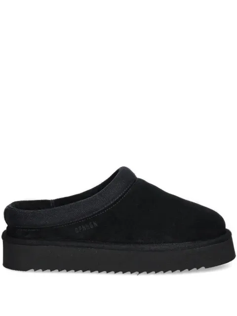 Copenhagen platform suede mules