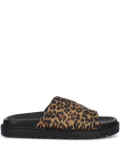 Copenhagen leopard-print sandals - Black