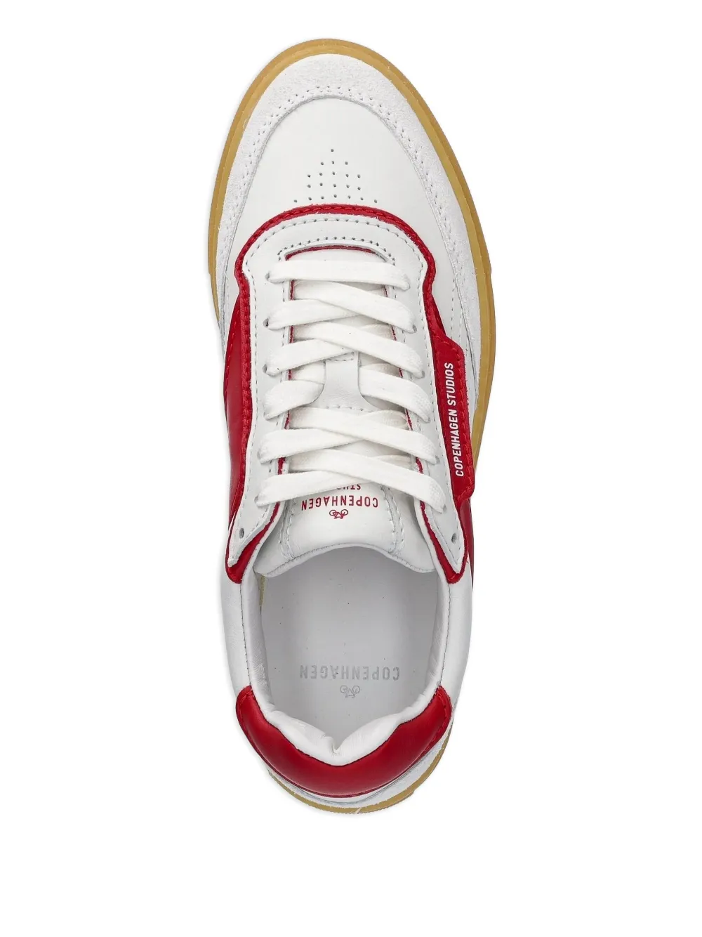 Copenhagen leather panelled sneakers White