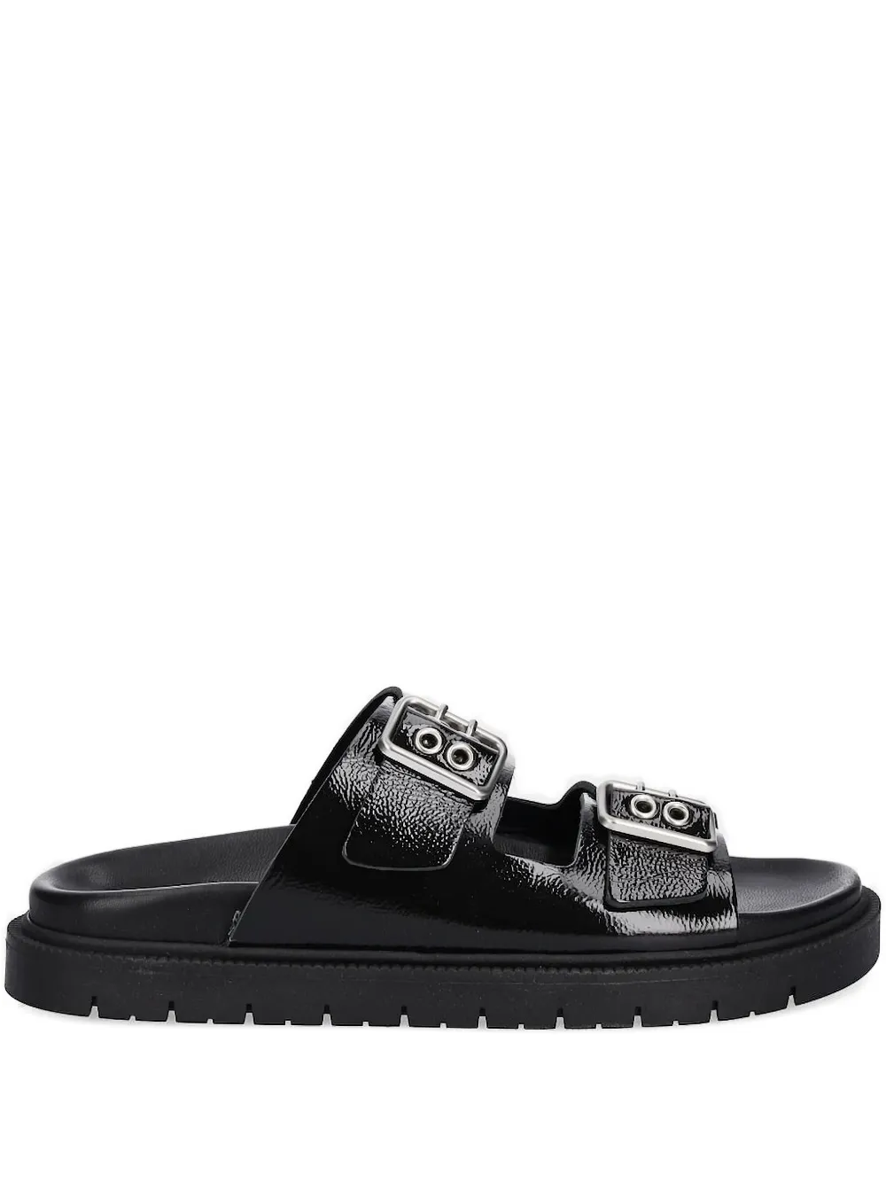 Copenhagen Buckle Sandals In Black