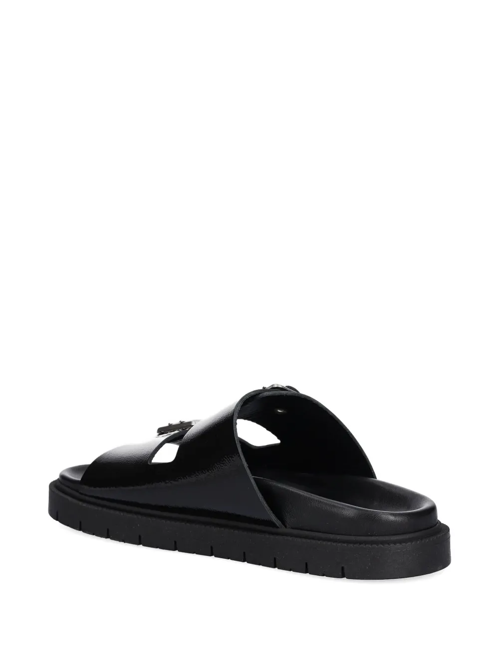 Copenhagen Buckle Sandals In Black
