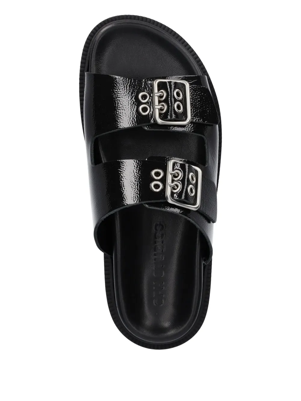 Copenhagen Buckle Sandals In Black