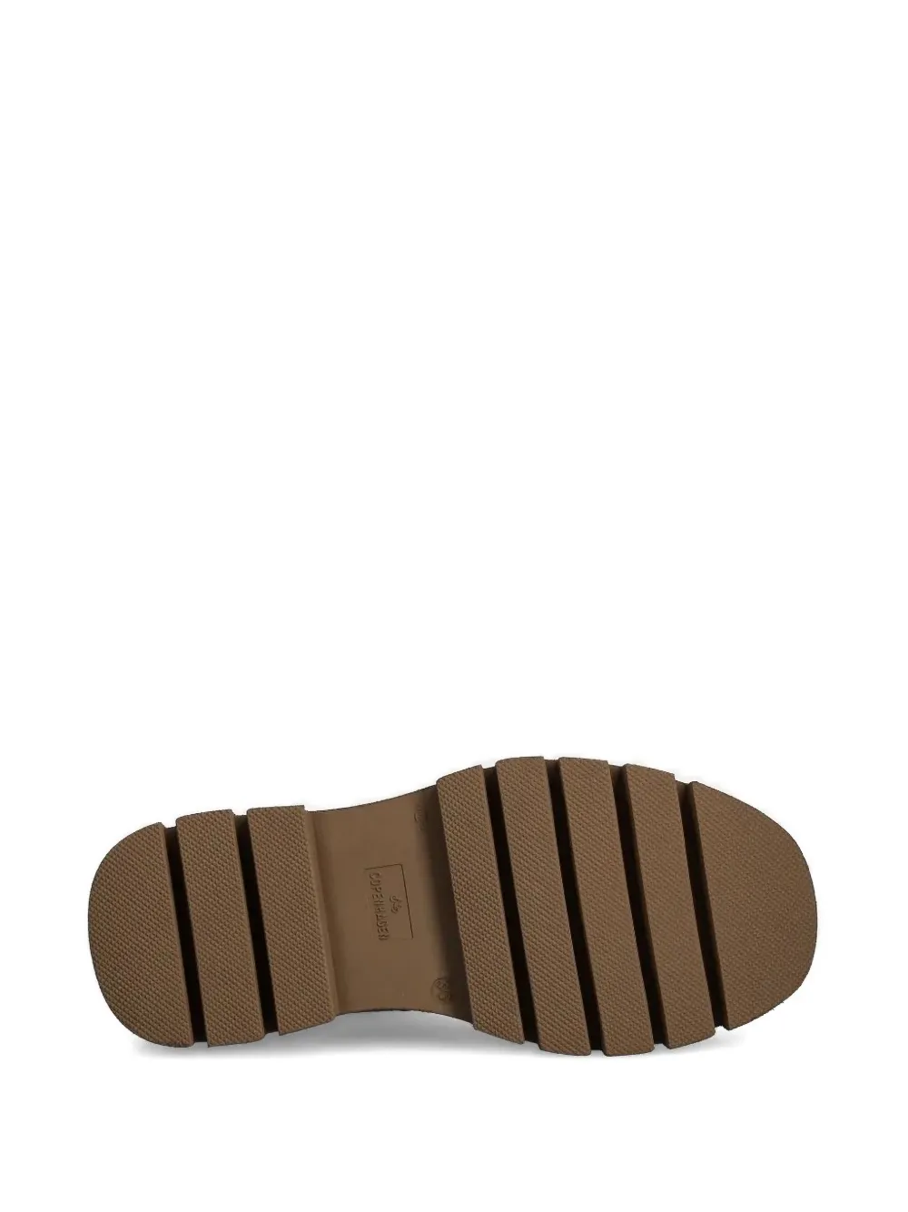 Copenhagen elastic-panel platform boots Brown