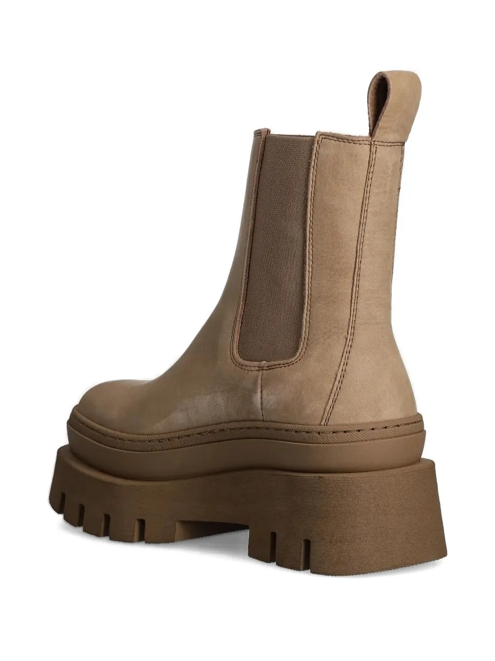 Copenhagen elastic-panel platform boots Brown