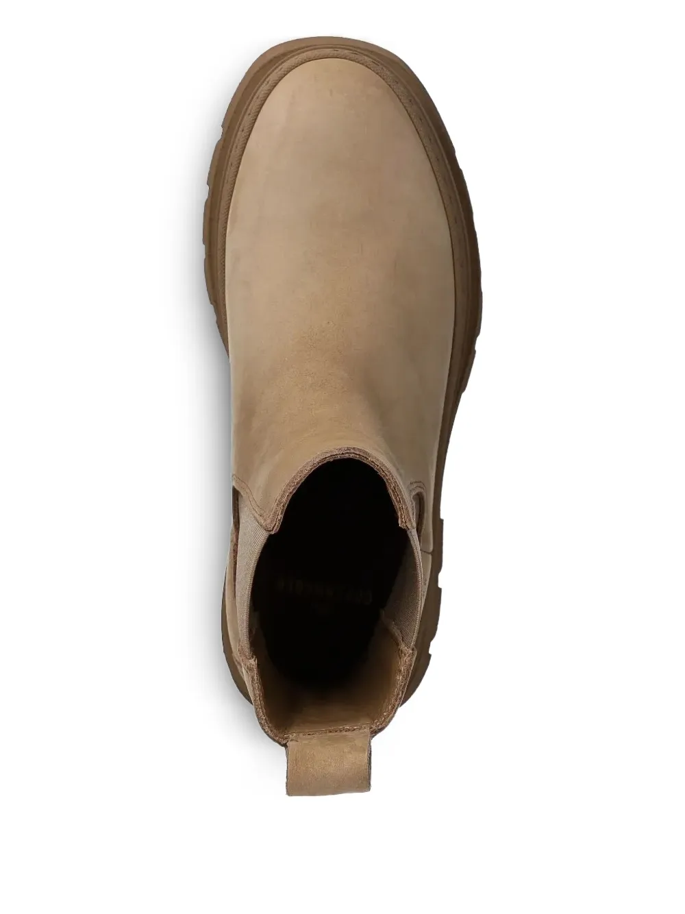 Copenhagen elastic-panel platform boots Brown