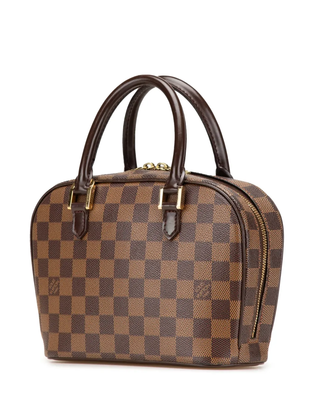 Pre-owned Louis Vuitton 2001 Damier Ebene Mini Sarria Handbag