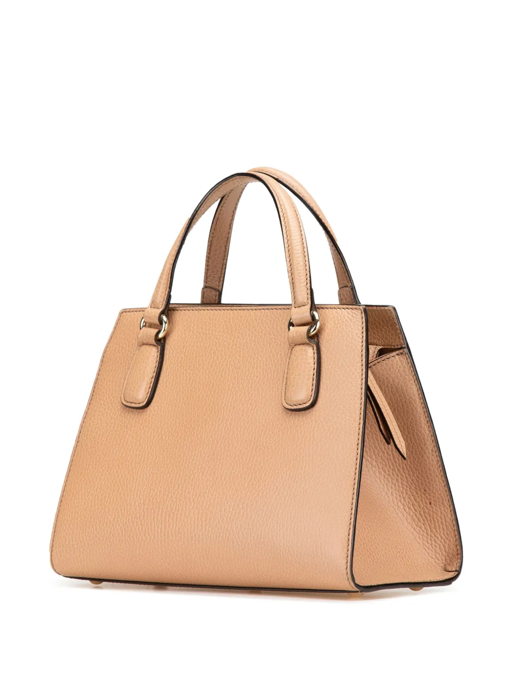 Pre-owned Gucci 2016-2025 Medium Leather Soho Top Handle Convertible Tote Satchel