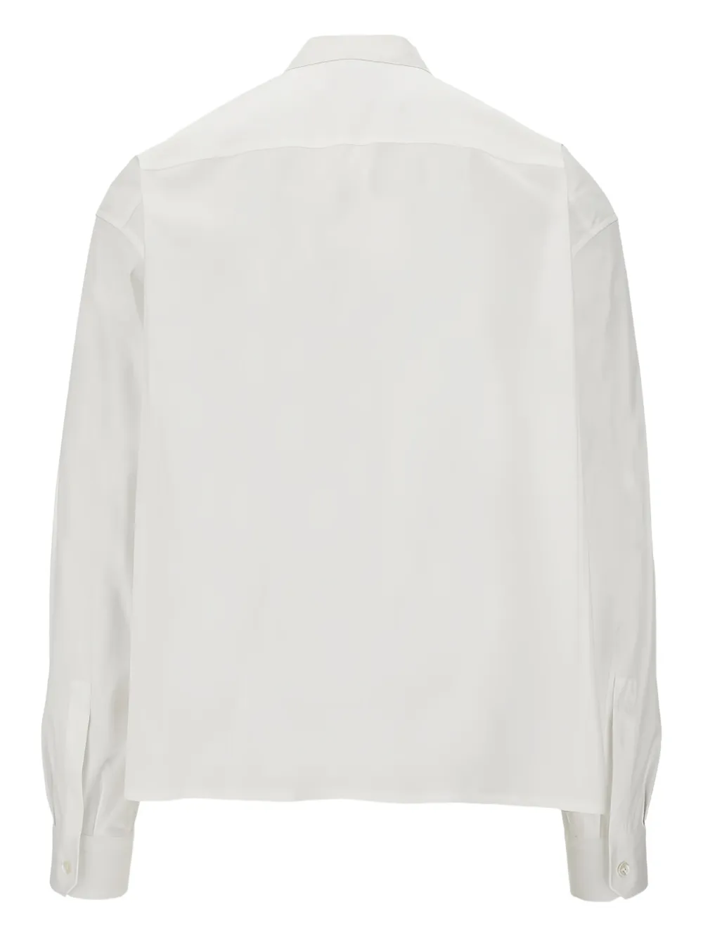 Emporio Armani collarless shirt Wit