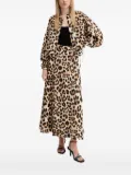 MUNTHE leopard-print ruffled blouse - Neutrals