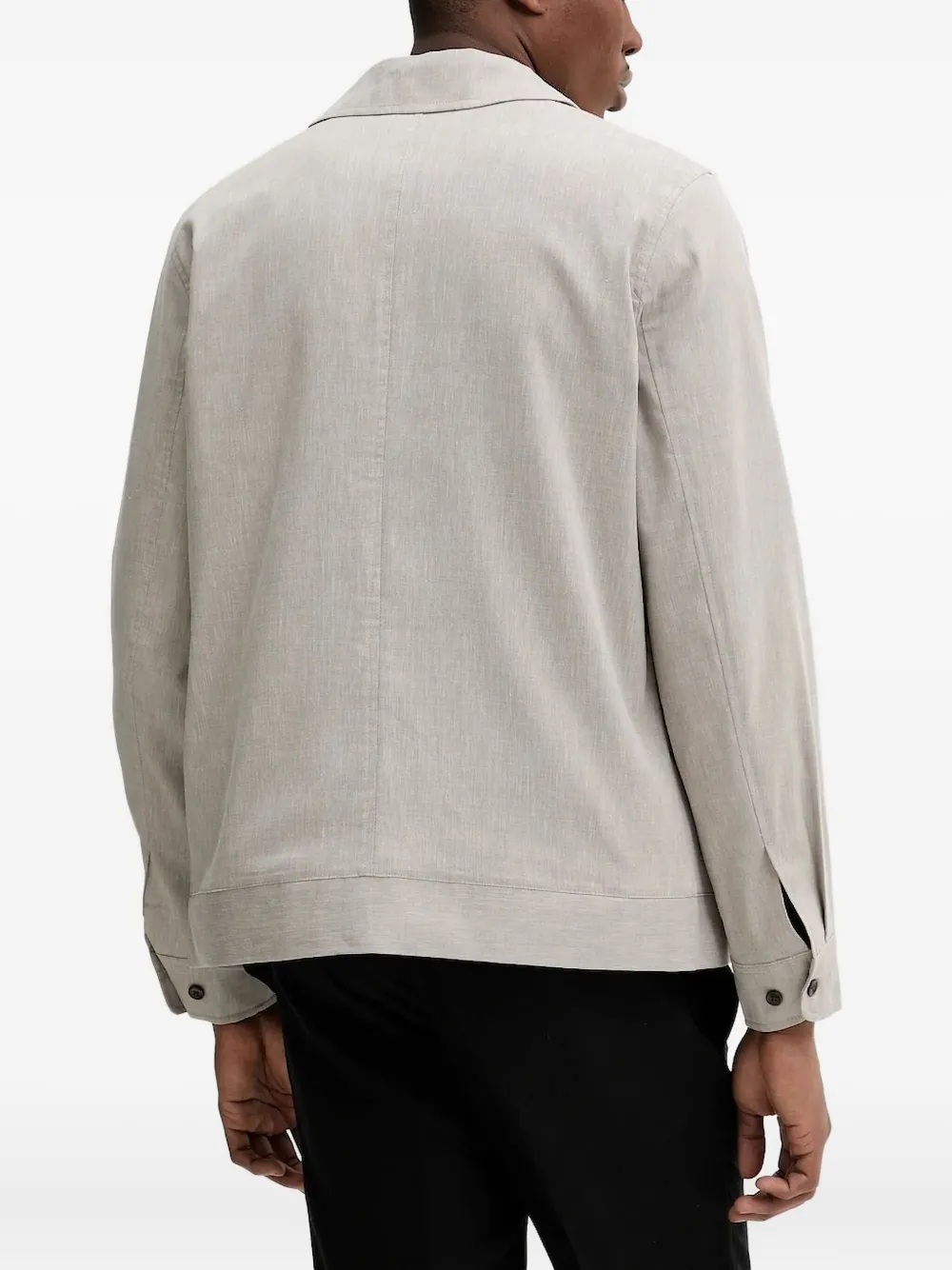 Les Deux Jack met kraag en rits Beige