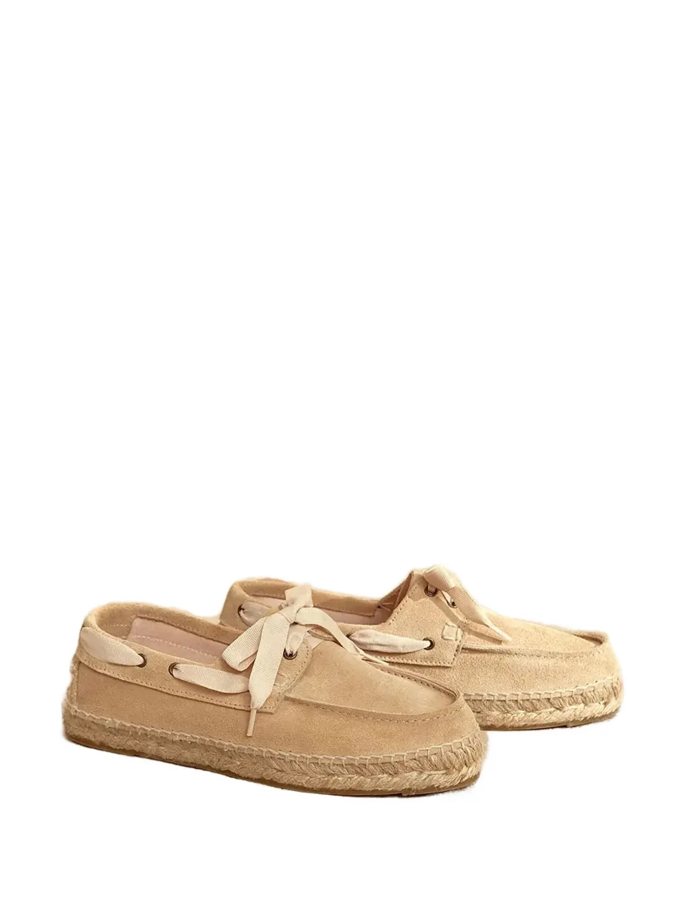 Manebi suede lace-up loafers | Neutrals | Image 1