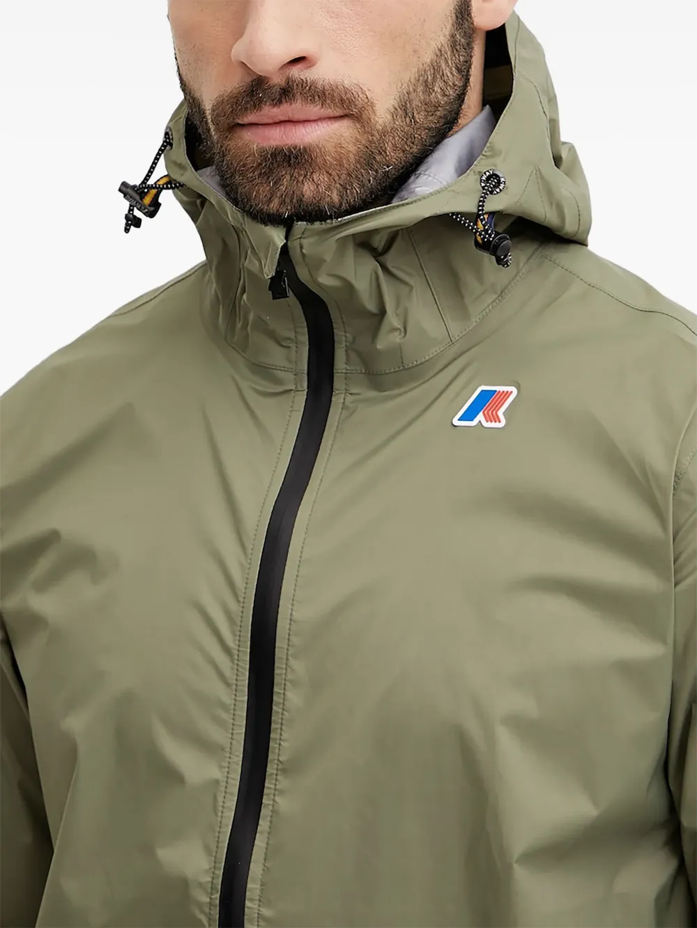 K-Way CHARMEL TRAVEL jack met capuchon en rits Groen