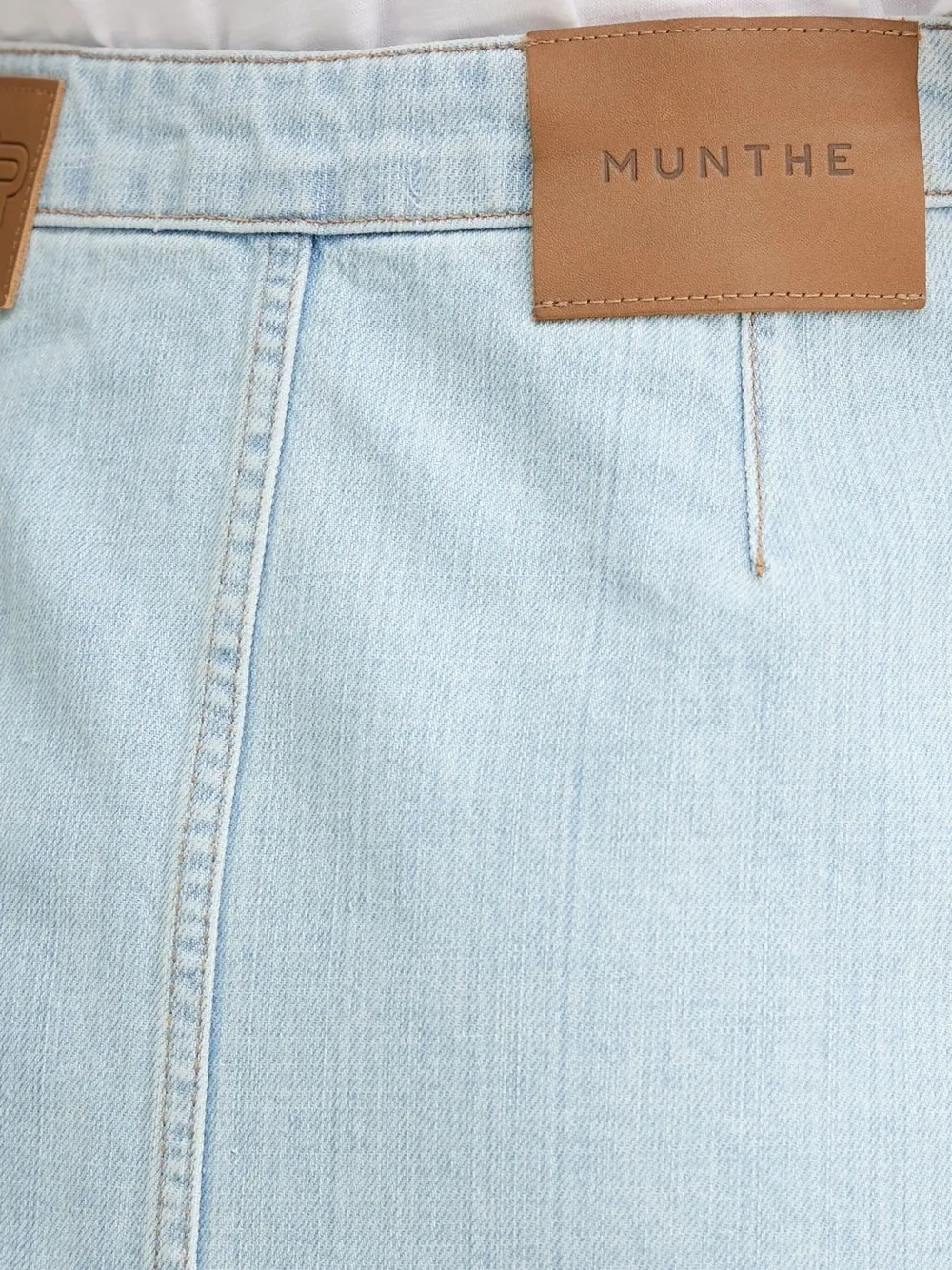 MUNTHE Upala denim mini-rok Blauw