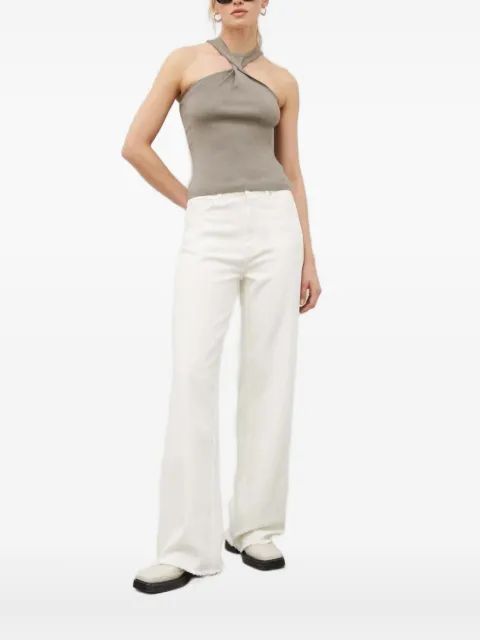 Drykorn twist-neck ribbed top