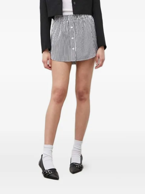 Drykorn button-fastening striped mini straight skirt