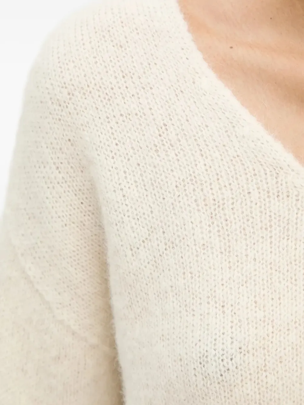 Drykorn Trui met V-hals Beige