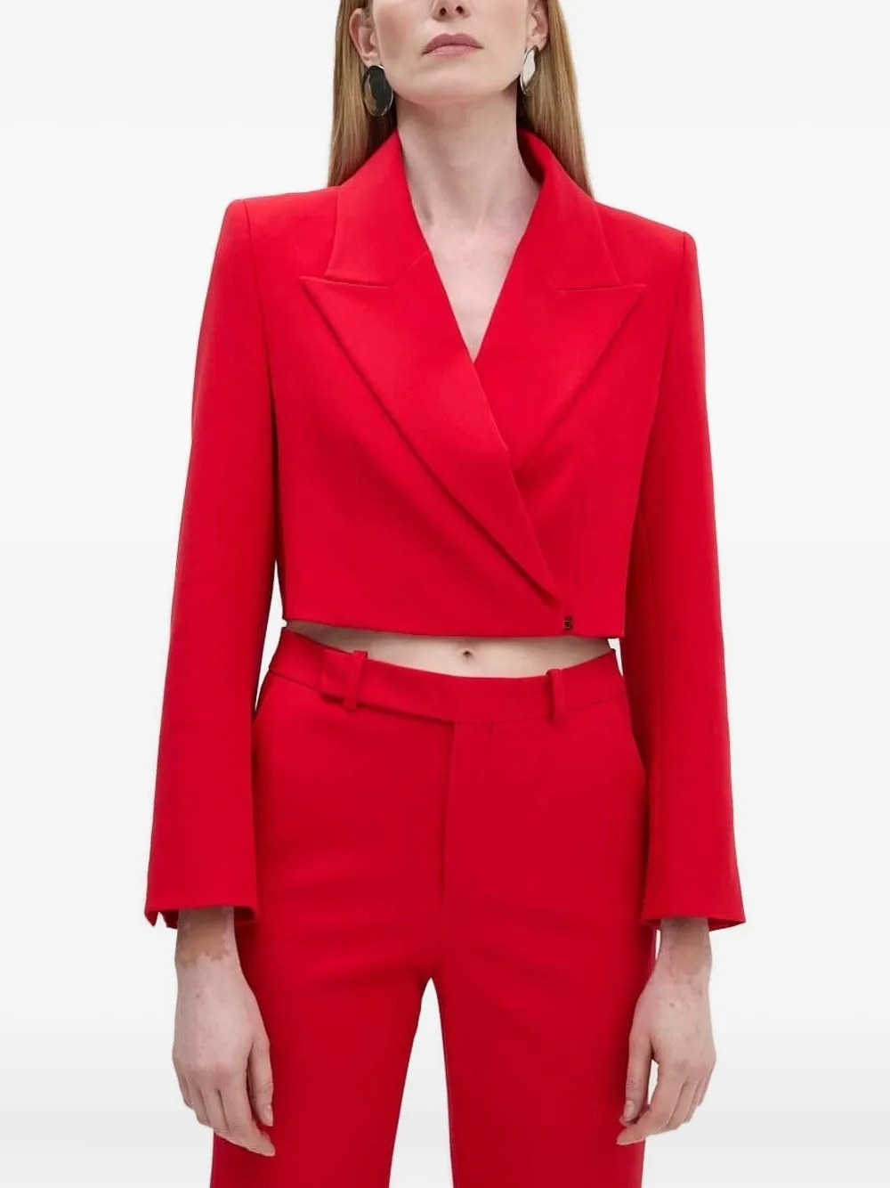 Drykorn Cropped blazer Rood