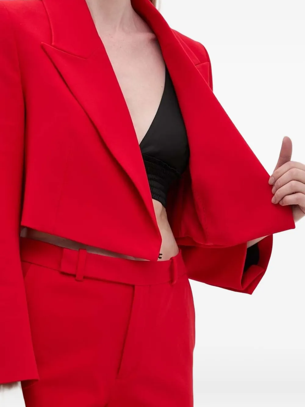 Drykorn Cropped blazer Rood