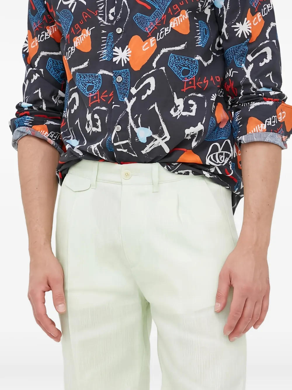 Drykorn Shorts met zakdetail Groen