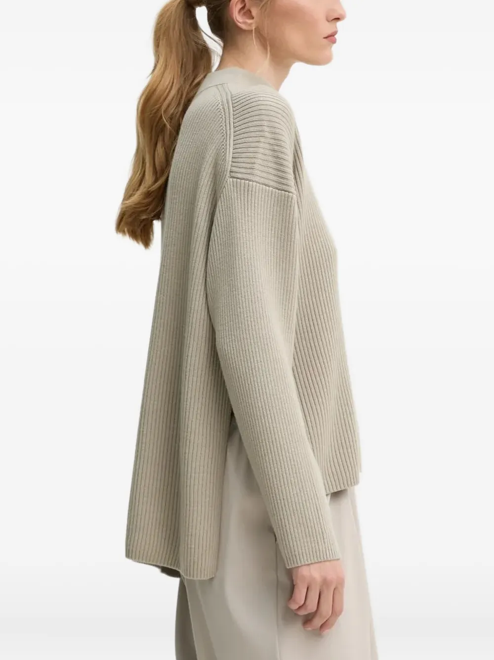 Drykorn Ribbed Turtleneck Sweater In Neutral
