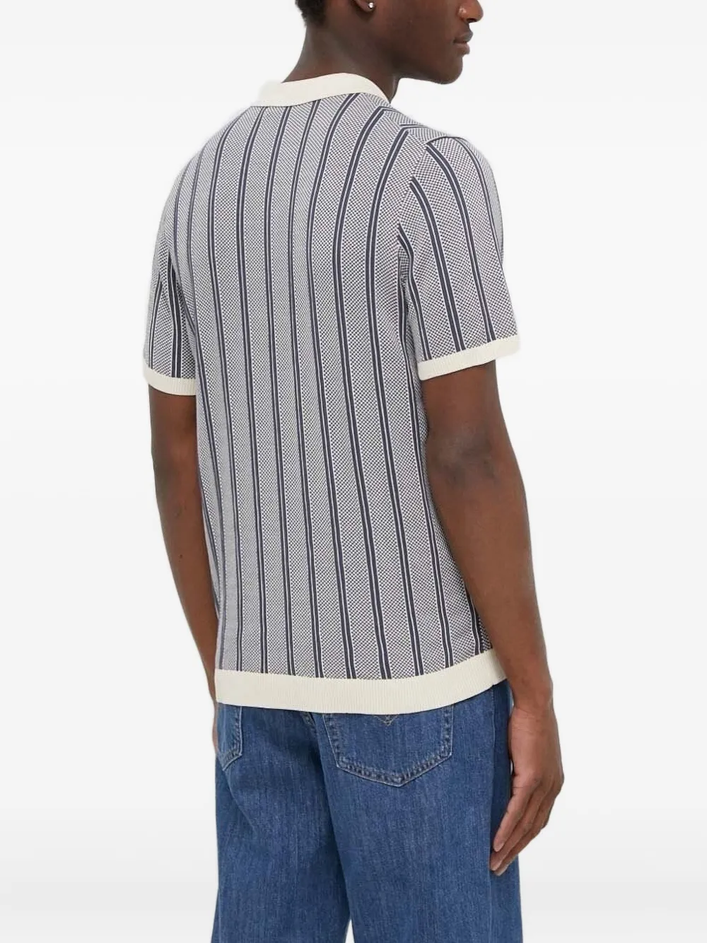 Drykorn Gestreept poloshirt - Beige