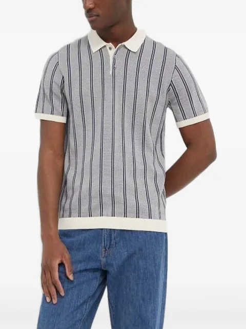 Drykorn striped knitted polo shirt
