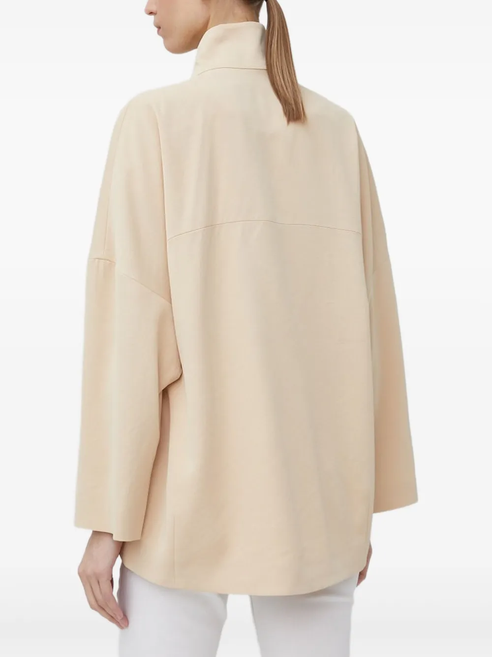 Drykorn Top met halve rits Beige