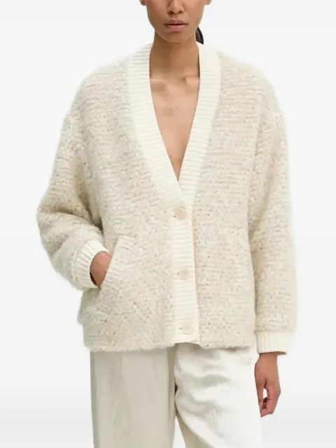 Drykorn V-neck chunky-knit cardigan